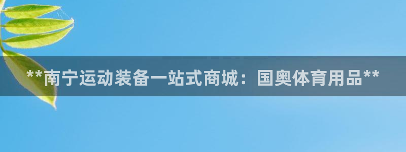 欧陆娱乐是资金盘吗：**南宁运动装备一站式商城：国奥